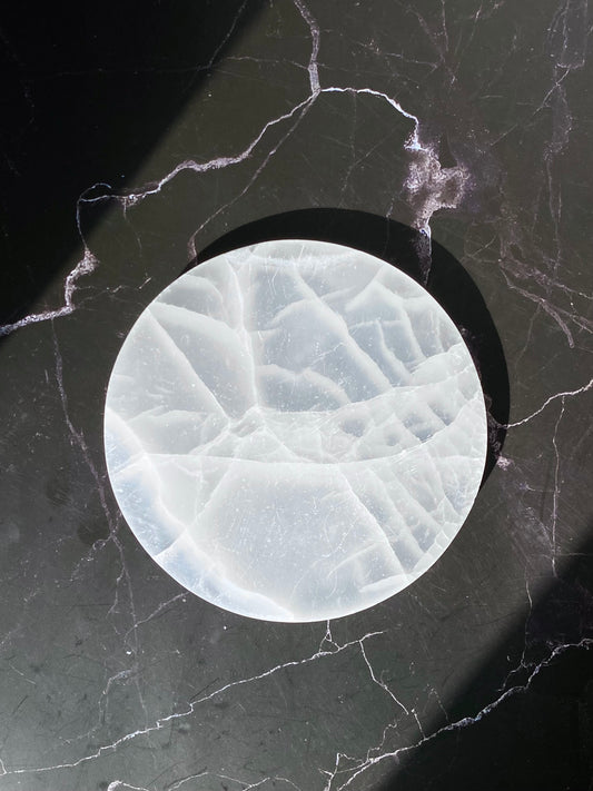 Sélénite - Grande Plaque de Rechargement Cristaux
