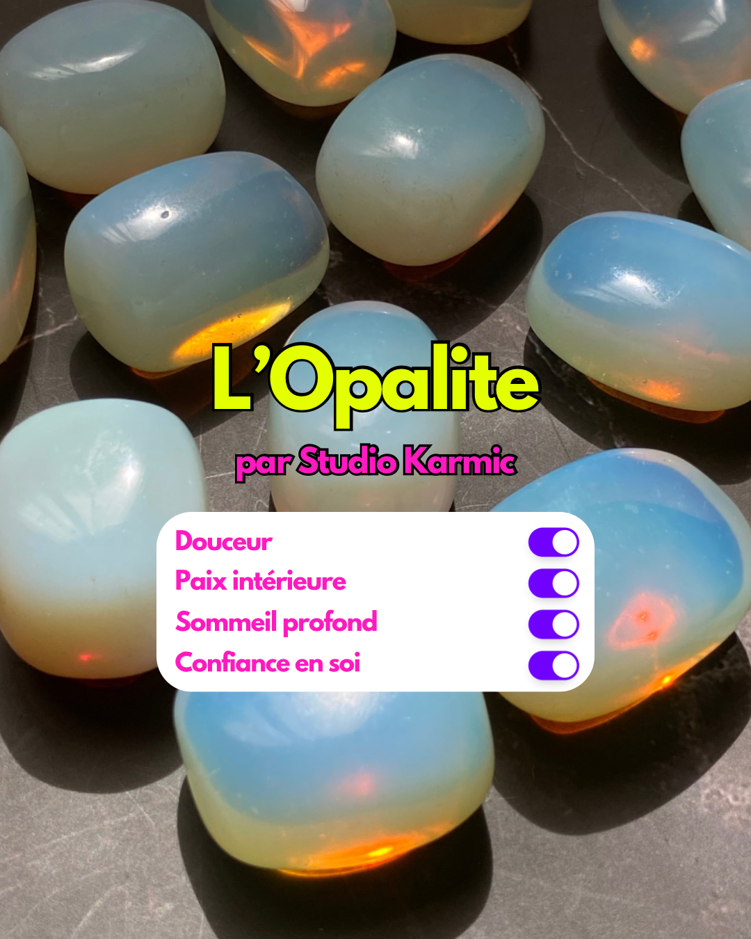 Opalite - Pierre roulée