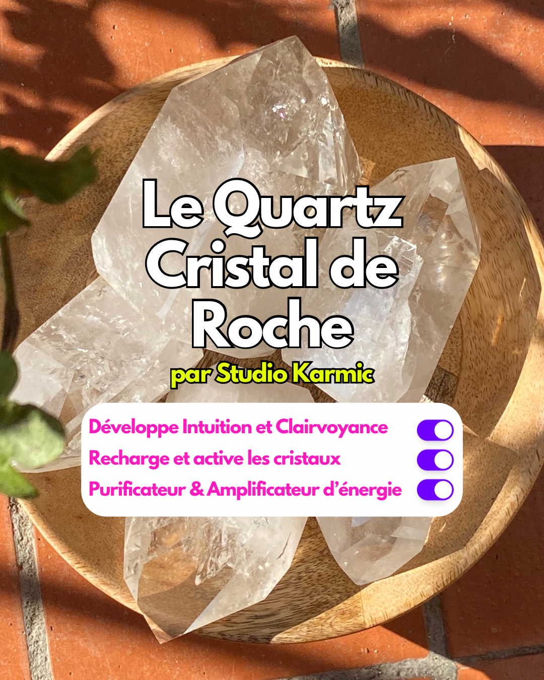 Quartz - Rock Crystal - Raw Point