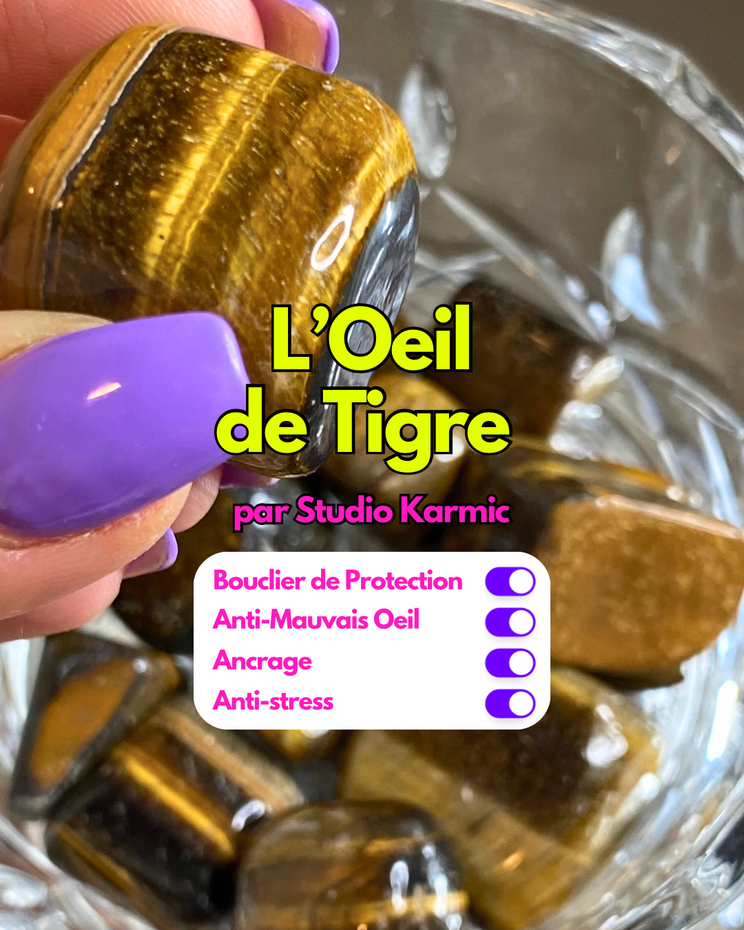 Tiger Eye - Rolled Stone