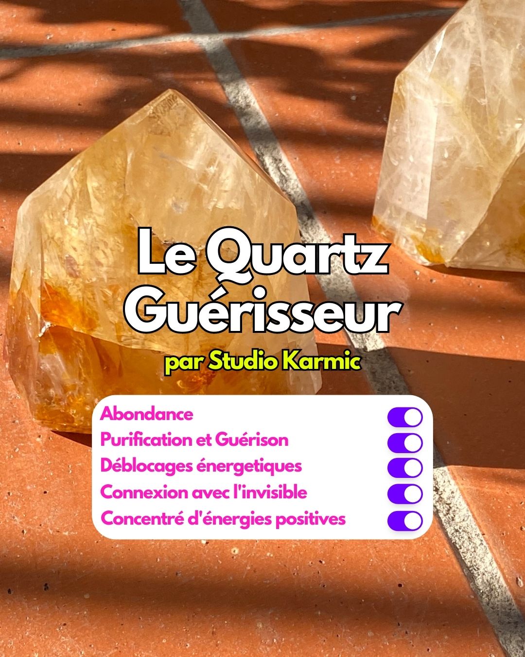 Quartz - Golden Healer - Tip