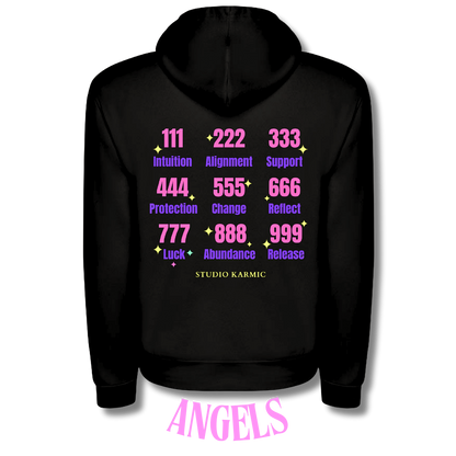 Hoodie Noir | Angel Numbers