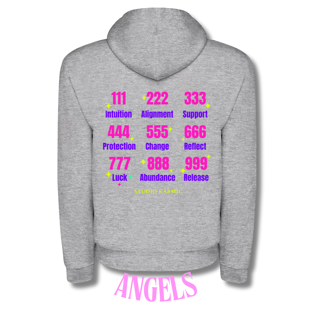 Hoodie Gris | Angel Numbers