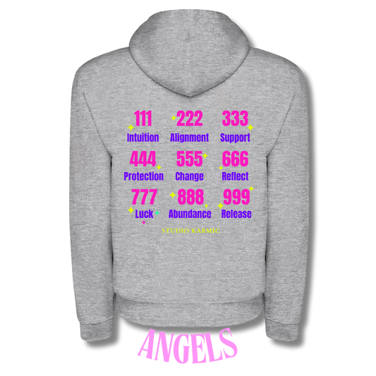 Hoodie Gris | Angel Numbers