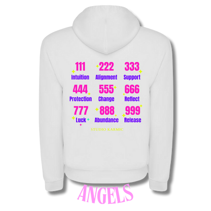 Hoodie Blanc | Angel Numbers