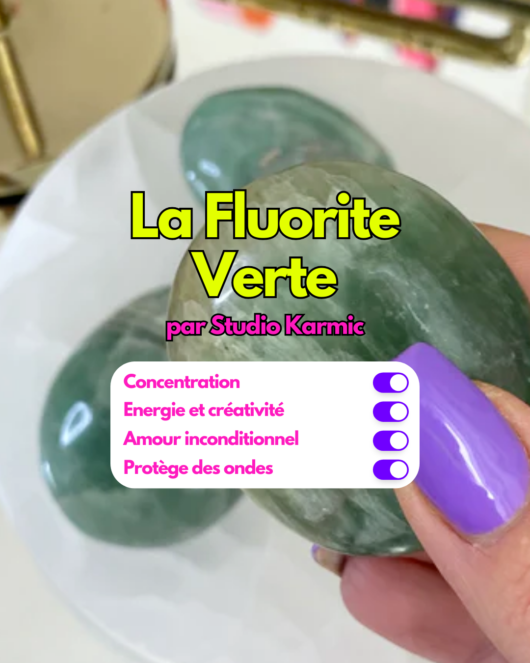 Fluorite Verte - Galet