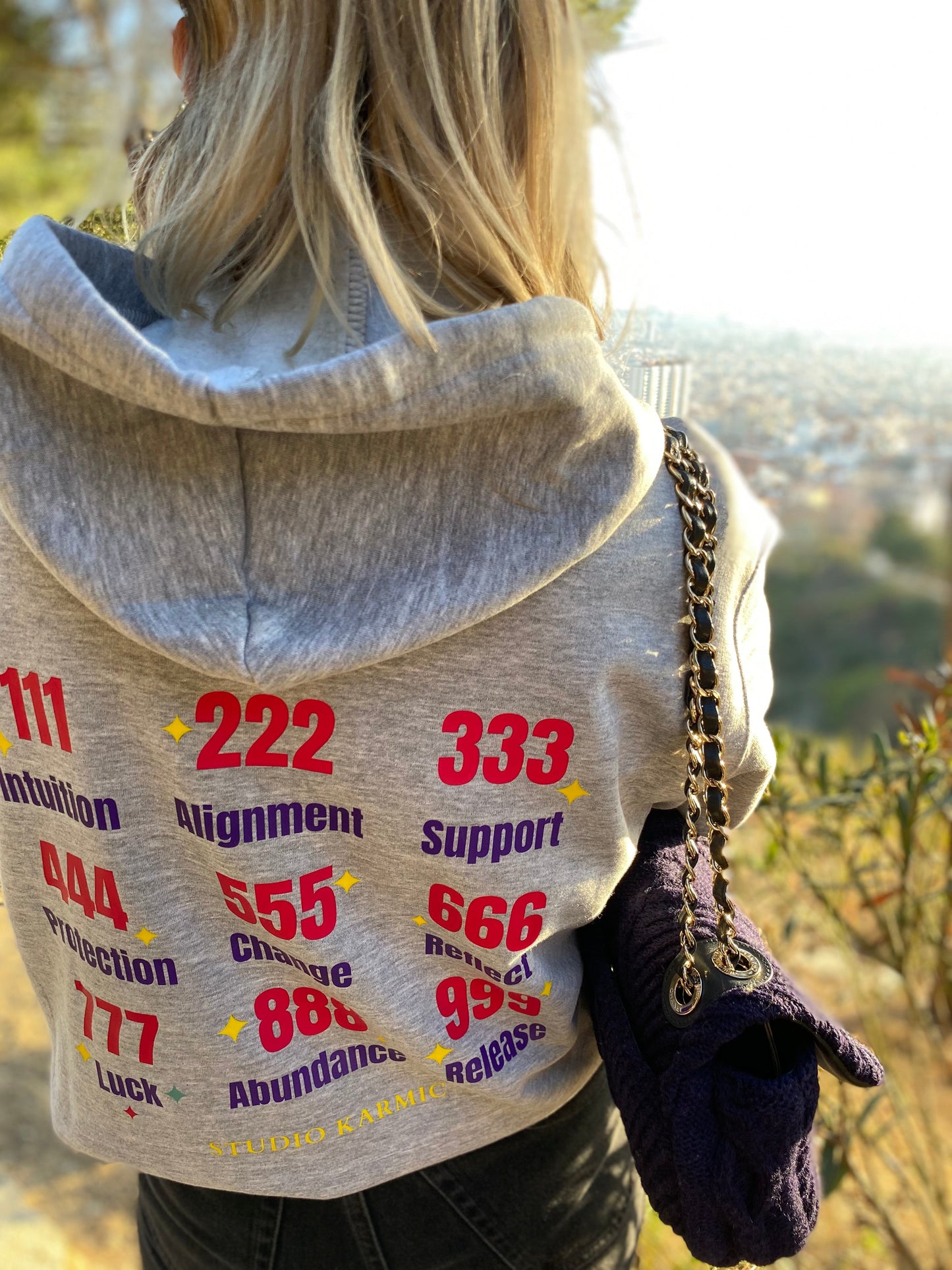 Hoodie Gris | Angel Numbers